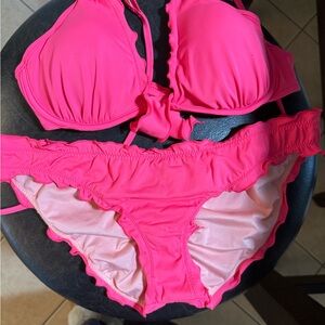 PINK Victoria's Secret Bright Pink Bikini